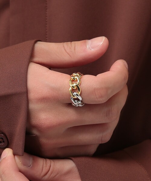 tk.TAKEO KIKUCHI（ティーケータケオキクチ）の「◆チェーンリング（リング・メンズ・シルバー/ゴールド/シルバー系/シルバー系2/ブラック系1/シルバー系1・13/17）」の20枚目の写真