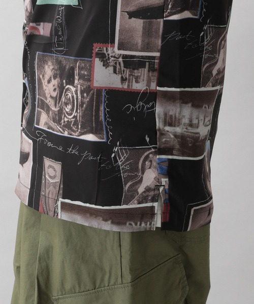 RAGEBLUE（レイジブルー）の「レトロ総柄プリントシャツ（シャツ/ブラウス・メンズ・ブラック/ホワイト系その他/ブラック系その他/ブラウン系その他/グリーン系その他/ベージュ/グリーン/ブラック系その他7・LARGE/MEDIUM）」の12枚目の写真