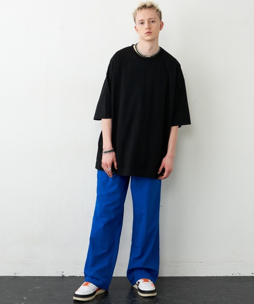 AIVER（アイバー）の「AIVER　16/-ウォッシュ天竺モンスターS/S TEE（Tシャツ/カットソー・メンズ・ブラック/チャコールグレー/ピンク/ホワイト・FREE）」の8枚目の写真