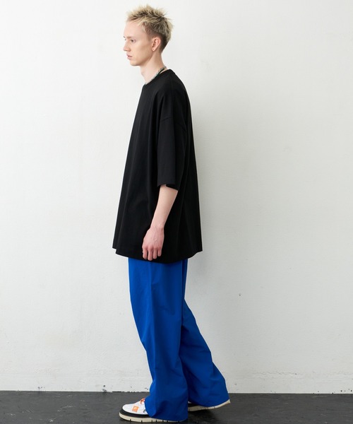 AIVER（アイバー）の「AIVER　16/-ウォッシュ天竺モンスターS/S TEE（Tシャツ/カットソー・メンズ・ブラック/チャコールグレー/ピンク/ホワイト・FREE）」の11枚目の写真