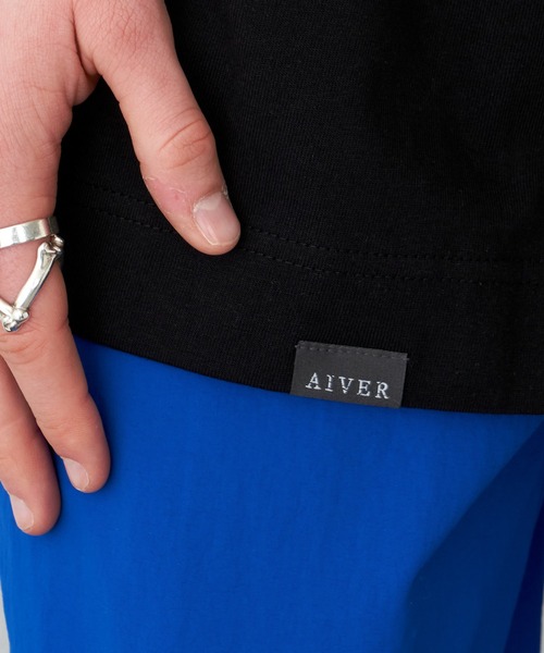 AIVER（アイバー）の「AIVER　16/-ウォッシュ天竺モンスターS/S TEE（Tシャツ/カットソー・メンズ・ブラック/チャコールグレー/ピンク/ホワイト・FREE）」の7枚目の写真