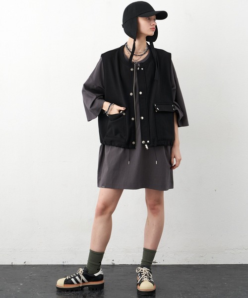 AIVER（アイバー）の「AIVER　16/-ウォッシュ天竺モンスターS/S TEE（Tシャツ/カットソー・メンズ・ブラック/チャコールグレー/ピンク/ホワイト・FREE）」の19枚目の写真