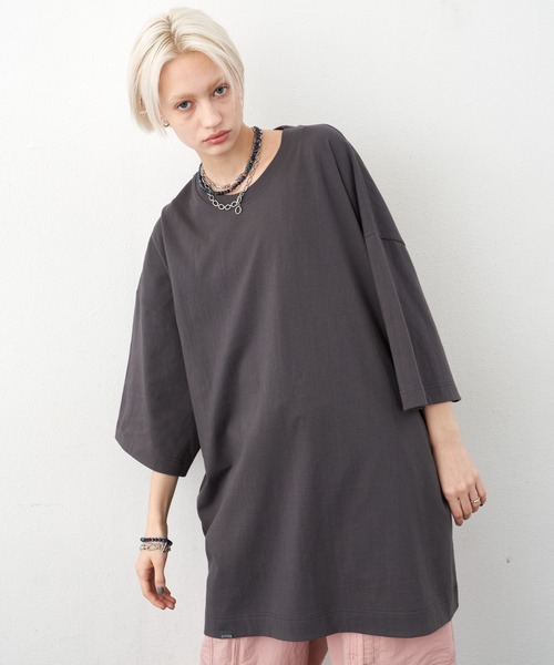 AIVER（アイバー）の「AIVER　16/-ウォッシュ天竺モンスターS/S TEE（Tシャツ/カットソー・メンズ・ブラック/チャコールグレー/ピンク/ホワイト・FREE）」の21枚目の写真