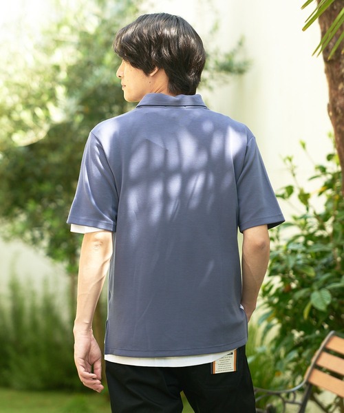 UNIIT(ユニット)の「【RACOOL/ラクール】ポロシャツ 接触冷感 ソフトタッチ ストレッチ 滑らか 快適 夏服 クールビズ レーヨン(ポロシャツ・メンズ・グリーン/ダークブルー/ホワイト/チャコールグレー・MEDIUM/LARGE/X-LARGE)」の18枚目の写真