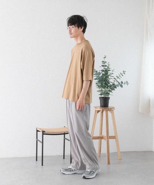 FORK&SPOON（フォークアンドスプーン）の「FORK&SPOON　ヘンプ混カットソーパンツ（その他パンツ・メンズ・ベージュ系その他/グレー・5/4）」の8枚目の写真