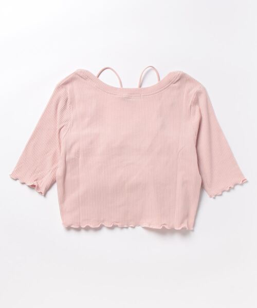 one way（ワンウェイ）の「アンサンブルテレコトップス（Tシャツ/カットソー・レディース・ピンク/ホワイト/ブラック/ブルー・FREE）」の6枚目の写真