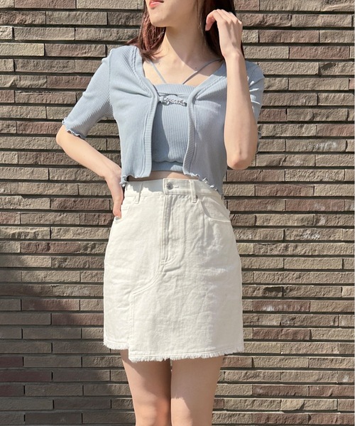 one way（ワンウェイ）の「アンサンブルテレコトップス（Tシャツ/カットソー・レディース・ピンク/ホワイト/ブラック/ブルー・FREE）」の16枚目の写真