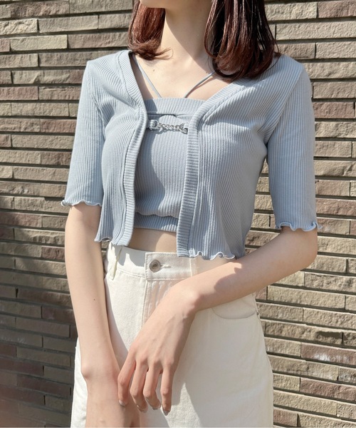 one way（ワンウェイ）の「アンサンブルテレコトップス（Tシャツ/カットソー・レディース・ピンク/ホワイト/ブラック/ブルー・FREE）」の14枚目の写真