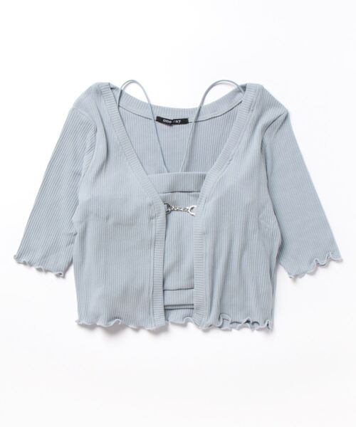 one way（ワンウェイ）の「アンサンブルテレコトップス（Tシャツ/カットソー・レディース・ピンク/ホワイト/ブラック/ブルー・FREE）」の21枚目の写真