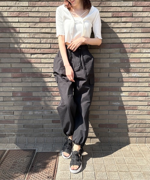 one way（ワンウェイ）の「アンサンブルテレコトップス（Tシャツ/カットソー・レディース・ピンク/ホワイト/ブラック/ブルー・FREE）」の9枚目の写真