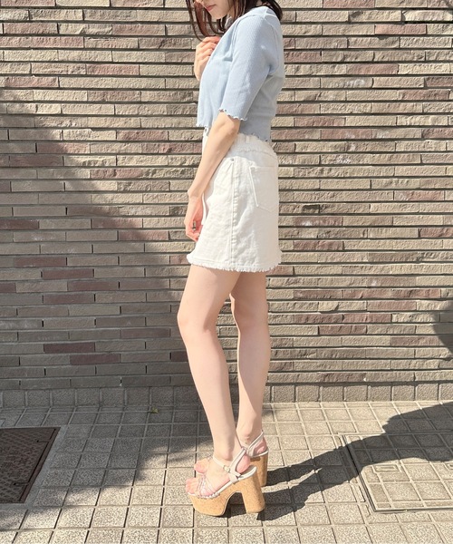 one way（ワンウェイ）の「アンサンブルテレコトップス（Tシャツ/カットソー・レディース・ピンク/ホワイト/ブラック/ブルー・FREE）」の18枚目の写真