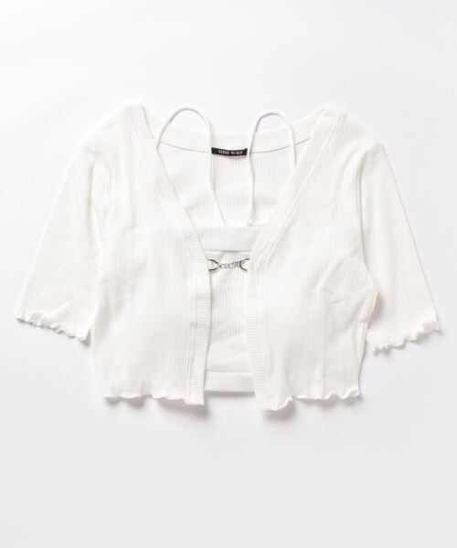 one way（ワンウェイ）の「アンサンブルテレコトップス（Tシャツ/カットソー・レディース・ピンク/ホワイト/ブラック/ブルー・FREE）」の20枚目の写真