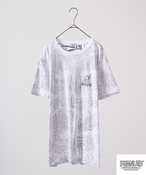 PEANUTS(ピーナッツ)の「PEANUTS スヌーピー スラブ 天竺 半袖Tシャツ(Tシャツ/カットソー・レディース・オレンジ/ブルーグリーン/レッド/ネイビー/カーキ/グレー・LL/M/L)」の3枚目の写真