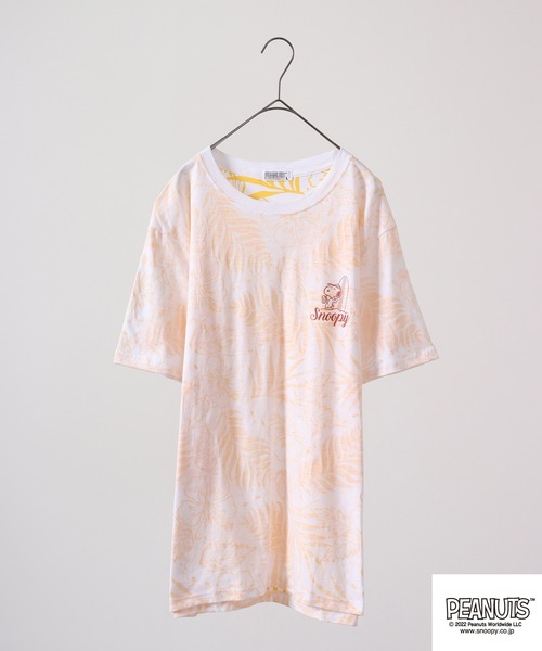 PEANUTS(ピーナッツ)の「PEANUTS スヌーピー スラブ 天竺 半袖Tシャツ(Tシャツ/カットソー・レディース・オレンジ/ブルーグリーン/レッド/ネイビー/カーキ/グレー・LL/M/L)」の6枚目の写真