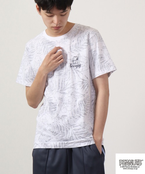 PEANUTS(ピーナッツ)の「PEANUTS スヌーピー スラブ 天竺 半袖Tシャツ(Tシャツ/カットソー・レディース・オレンジ/ブルーグリーン/レッド/ネイビー/カーキ/グレー・LL/M/L)」の13枚目の写真
