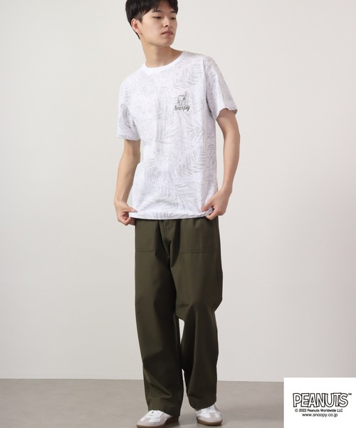 PEANUTS(ピーナッツ)の「PEANUTS スヌーピー スラブ 天竺 半袖Tシャツ(Tシャツ/カットソー・レディース・オレンジ/ブルーグリーン/レッド/ネイビー/カーキ/グレー・LL/M/L)」の18枚目の写真