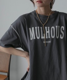 Anss.me | 【Anss.me】配色アウトロックエンブレムカレッジプリントTシャツ(Tシャツ/カットソー)