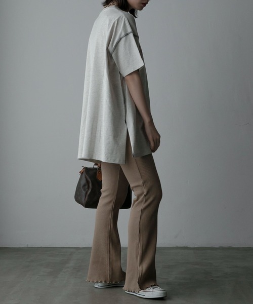 Anss.me(アンスミー)の「【Anss.me】配色アウトロックエンブレムカレッジプリントTシャツ(Tシャツ/カットソー・レディース・ホワイト系1/ホワイト系2/グレー系2/アイボリー系2/アイボリー系1/ネイビー系1/ブラック系1・FREE)」の12枚目の写真