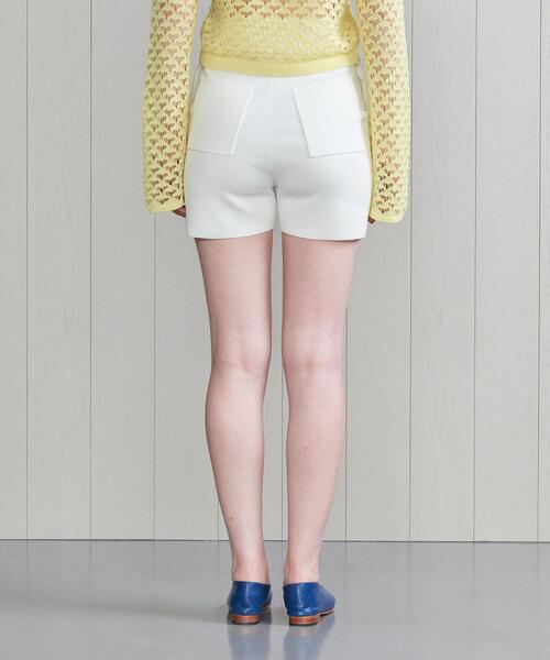 H　BEAUTY&YOUTH UNITED ARROWS（エイチビューティーアンドユースユナイテッドアローズ）の「＜H＞KNIT SHORT PANTS/ショートパンツ（その他パンツ・レディース・ホワイト/ブラック・FREE）」の5枚目の写真