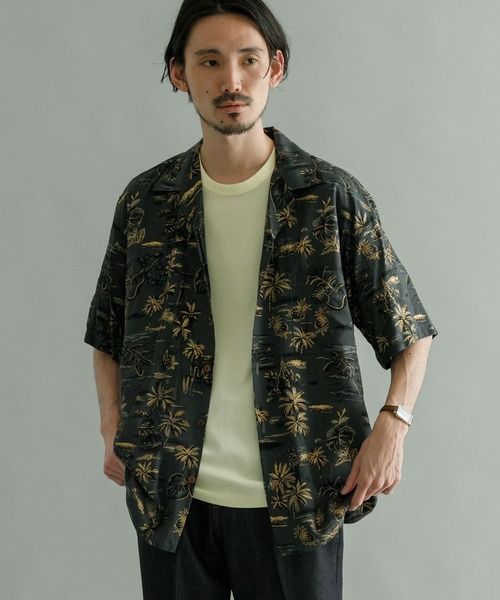 TWO PALMS（トゥーパームス）の「TWO PALMS　Short-Sleeve Hawaiian Shirts（シャツ/ブラウス・メンズ・ブラック系その他/ブラック/ブラウン/グリーン・MEDIUM/LARGE）」の2枚目の写真