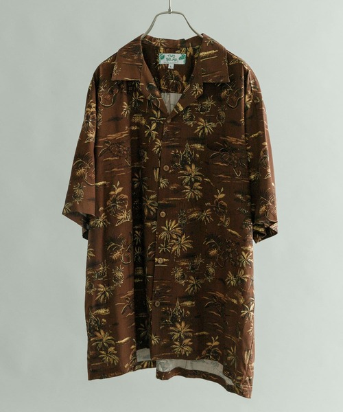 TWO PALMS（トゥーパームス）の「TWO PALMS　Short-Sleeve Hawaiian Shirts（シャツ/ブラウス・メンズ・ブラック系その他/ブラック/ブラウン/グリーン・MEDIUM/LARGE）」の3枚目の写真
