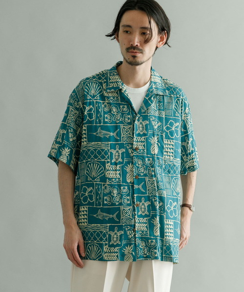 TWO PALMS（トゥーパームス）の「TWO PALMS　Short-Sleeve Hawaiian Shirts（シャツ/ブラウス・メンズ・ブラック系その他/ブラック/ブラウン/グリーン・MEDIUM/LARGE）」の6枚目の写真