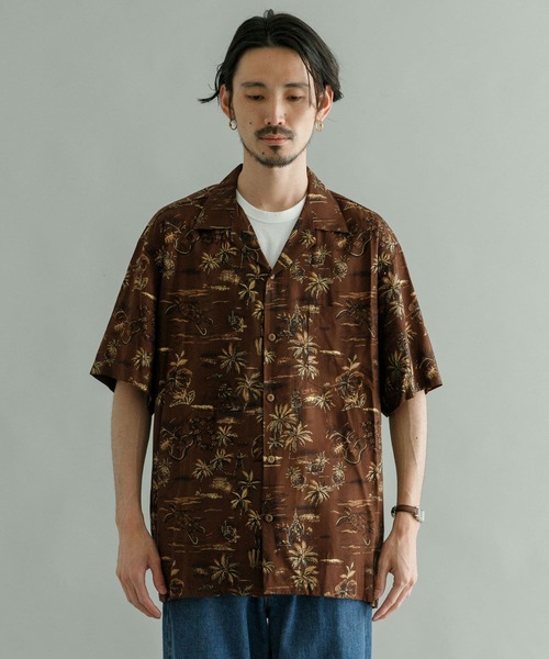 TWO PALMS（トゥーパームス）の「TWO PALMS　Short-Sleeve Hawaiian Shirts（シャツ/ブラウス・メンズ・ブラック系その他/ブラック/ブラウン/グリーン・MEDIUM/LARGE）」の7枚目の写真