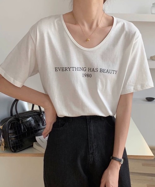 ロゴ Vネック Tシャツ（Tシャツ/カットソー）｜pumpkin port