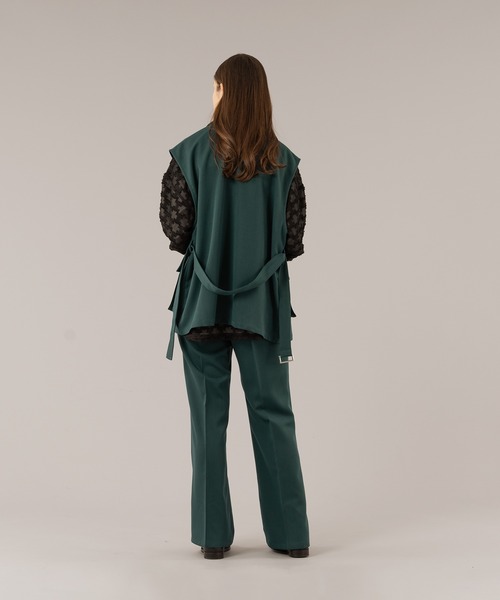 selle glant(セレグランテ)の「STAND NECK MILLITARY GILET/スタンドネックミリタリージレ(ベスト・メンズ・ダークグリーン/ブラック・SMALL/MEDIUM/LARGE)」の10枚目の写真