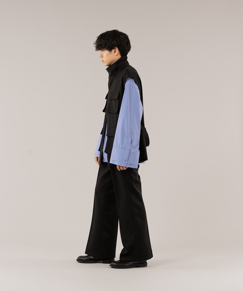 selle glant(セレグランテ)の「STAND NECK MILLITARY GILET/スタンドネックミリタリージレ(ベスト・メンズ・ダークグリーン/ブラック・SMALL/MEDIUM/LARGE)」の3枚目の写真