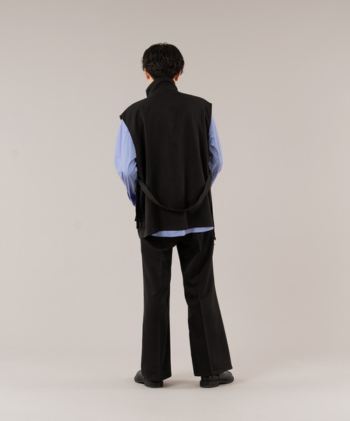 selle glant(セレグランテ)の「STAND NECK MILLITARY GILET/スタンドネックミリタリージレ(ベスト・メンズ・ダークグリーン/ブラック・SMALL/MEDIUM/LARGE)」の4枚目の写真