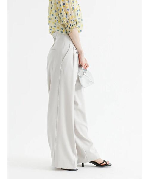 Te chichi（テチチ）の「リネンライクハイウエストワイドパンツ（その他パンツ・レディース・ブラック/キャメル/ライトベージュ・MEDIUM/SMALL）」の17枚目の写真