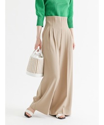 Te chichi | リネンライクハイウエストワイドパンツ(その他パンツ)