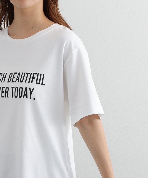 COLONY 2139（コロニートゥーワンスリーナイン）の「リッチコットンロゴプリントTシャツ（Tシャツ/カットソー・レディース・オフホワイト・FREE）」の13枚目の写真