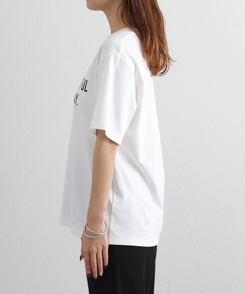 COLONY 2139（コロニートゥーワンスリーナイン）の「リッチコットンロゴプリントTシャツ（Tシャツ/カットソー・レディース・オフホワイト・FREE）」の8枚目の写真