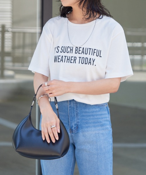 COLONY 2139（コロニートゥーワンスリーナイン）の「リッチコットンロゴプリントTシャツ（Tシャツ/カットソー・レディース・オフホワイト・FREE）」の16枚目の写真