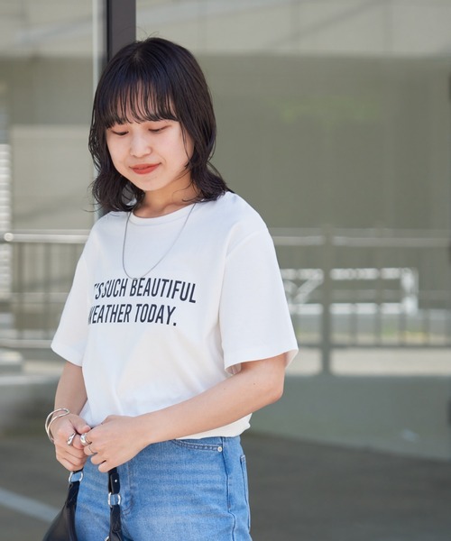 COLONY 2139（コロニートゥーワンスリーナイン）の「リッチコットンロゴプリントTシャツ（Tシャツ/カットソー・レディース・オフホワイト・FREE）」の17枚目の写真