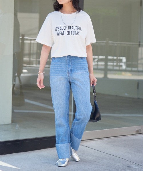 COLONY 2139（コロニートゥーワンスリーナイン）の「リッチコットンロゴプリントTシャツ（Tシャツ/カットソー・レディース・オフホワイト・FREE）」の19枚目の写真