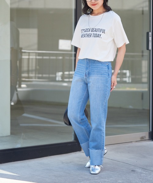 COLONY 2139（コロニートゥーワンスリーナイン）の「リッチコットンロゴプリントTシャツ（Tシャツ/カットソー・レディース・オフホワイト・FREE）」の18枚目の写真