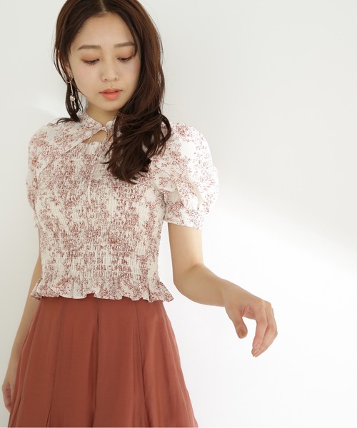 NATURAL BEAUTY BASIC(ナチュラルビューティーベーシック)の「◇ボレロシャーリングブラウス(シャツ/ブラウス・レディース・ホワイト系その他/ホワイト系その他3/ホワイト系その他2・FREE)」の1枚目の写真
