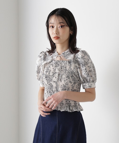 NATURAL BEAUTY BASIC(ナチュラルビューティーベーシック)の「◇ボレロシャーリングブラウス(シャツ/ブラウス・レディース・ホワイト系その他/ホワイト系その他3/ホワイト系その他2・FREE)」の10枚目の写真