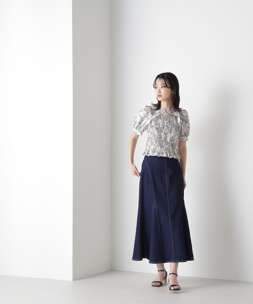 NATURAL BEAUTY BASIC(ナチュラルビューティーベーシック)の「◇ボレロシャーリングブラウス(シャツ/ブラウス・レディース・ホワイト系その他/ホワイト系その他3/ホワイト系その他2・FREE)」の9枚目の写真