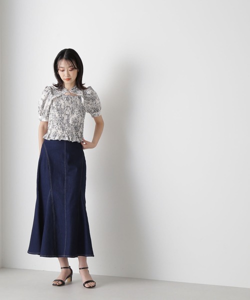NATURAL BEAUTY BASIC(ナチュラルビューティーベーシック)の「◇ボレロシャーリングブラウス(シャツ/ブラウス・レディース・ホワイト系その他/ホワイト系その他3/ホワイト系その他2・FREE)」の7枚目の写真