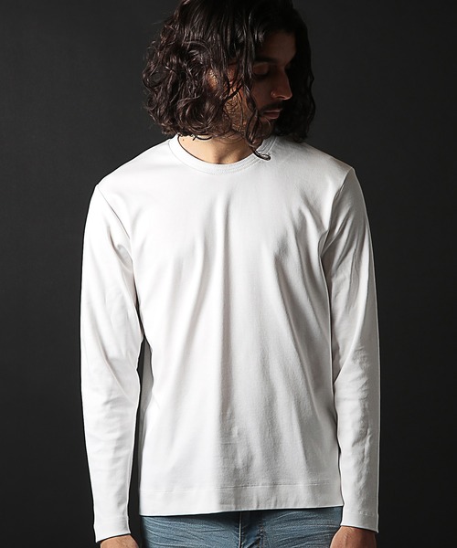 RATTLE TRAP（ラトルトラップ）の「シルケットスムースクルーネックロンT（Tシャツ/カットソー・メンズ・ホワイト/ブラック・LL/L/M/S）」の8枚目の写真