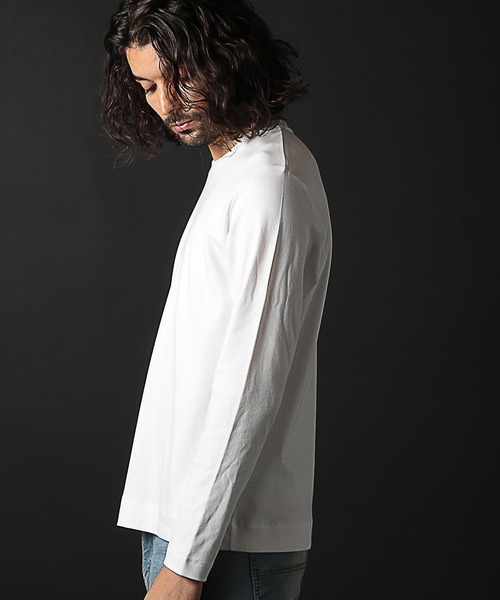 RATTLE TRAP（ラトルトラップ）の「シルケットスムースクルーネックロンT（Tシャツ/カットソー・メンズ・ホワイト/ブラック・LL/L/M/S）」の10枚目の写真