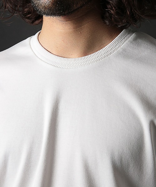 RATTLE TRAP（ラトルトラップ）の「シルケットスムースクルーネックロンT（Tシャツ/カットソー・メンズ・ホワイト/ブラック・LL/L/M/S）」の14枚目の写真