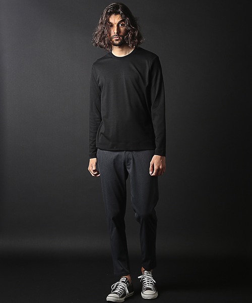 RATTLE TRAP（ラトルトラップ）の「シルケットスムースクルーネックロンT（Tシャツ/カットソー・メンズ・ホワイト/ブラック・LL/L/M/S）」の4枚目の写真