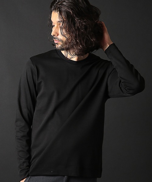 RATTLE TRAP（ラトルトラップ）の「シルケットスムースクルーネックロンT（Tシャツ/カットソー・メンズ・ホワイト/ブラック・LL/L/M/S）」の11枚目の写真