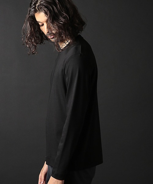 RATTLE TRAP（ラトルトラップ）の「シルケットスムースクルーネックロンT（Tシャツ/カットソー・メンズ・ホワイト/ブラック・LL/L/M/S）」の15枚目の写真