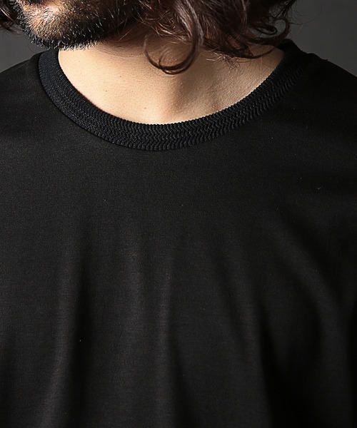 RATTLE TRAP（ラトルトラップ）の「シルケットスムースクルーネックロンT（Tシャツ/カットソー・メンズ・ホワイト/ブラック・LL/L/M/S）」の5枚目の写真